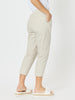Santorini Cotton Capri Pant - Stone