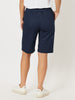 Santorini Cotton Pull On Short - Navy