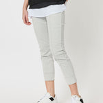 Amelia Stretch Pull On Jegging - Silver