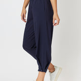 Parachute Convertible Pull On Wide Leg Pant - Navy