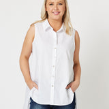 Jordan Sleeveless Shirt - White