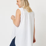 Jordan Sleeveless Shirt - White