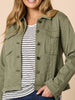 Retro Denim Jacket - Washed Khaki