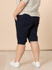 Santorini Cotton Pull On Shorts - Navy THREADZ