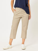 Santorini Cotton Capri Pant - Natural