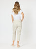 Santorini Cotton Capri Pant - Stone