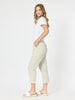 Santorini Cotton Capri Pant - Stone