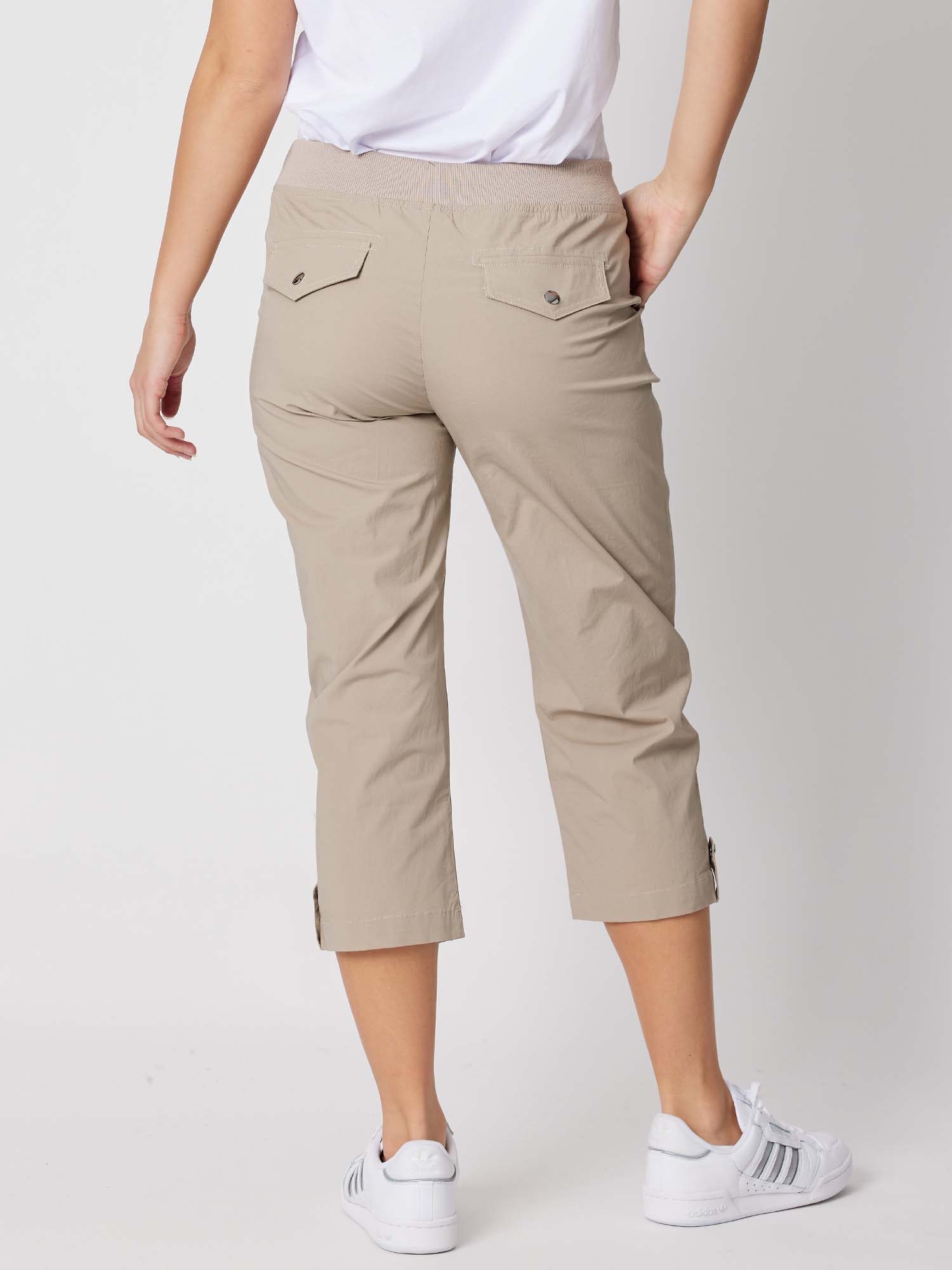 Santorini Cropped Pant - Natural