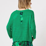 Clarity Women's Key Hole Knit - Green