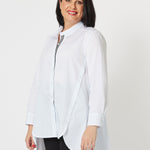 Kara Trim Detail Shirt - White
