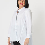 Kara Trim Detail Shirt - White