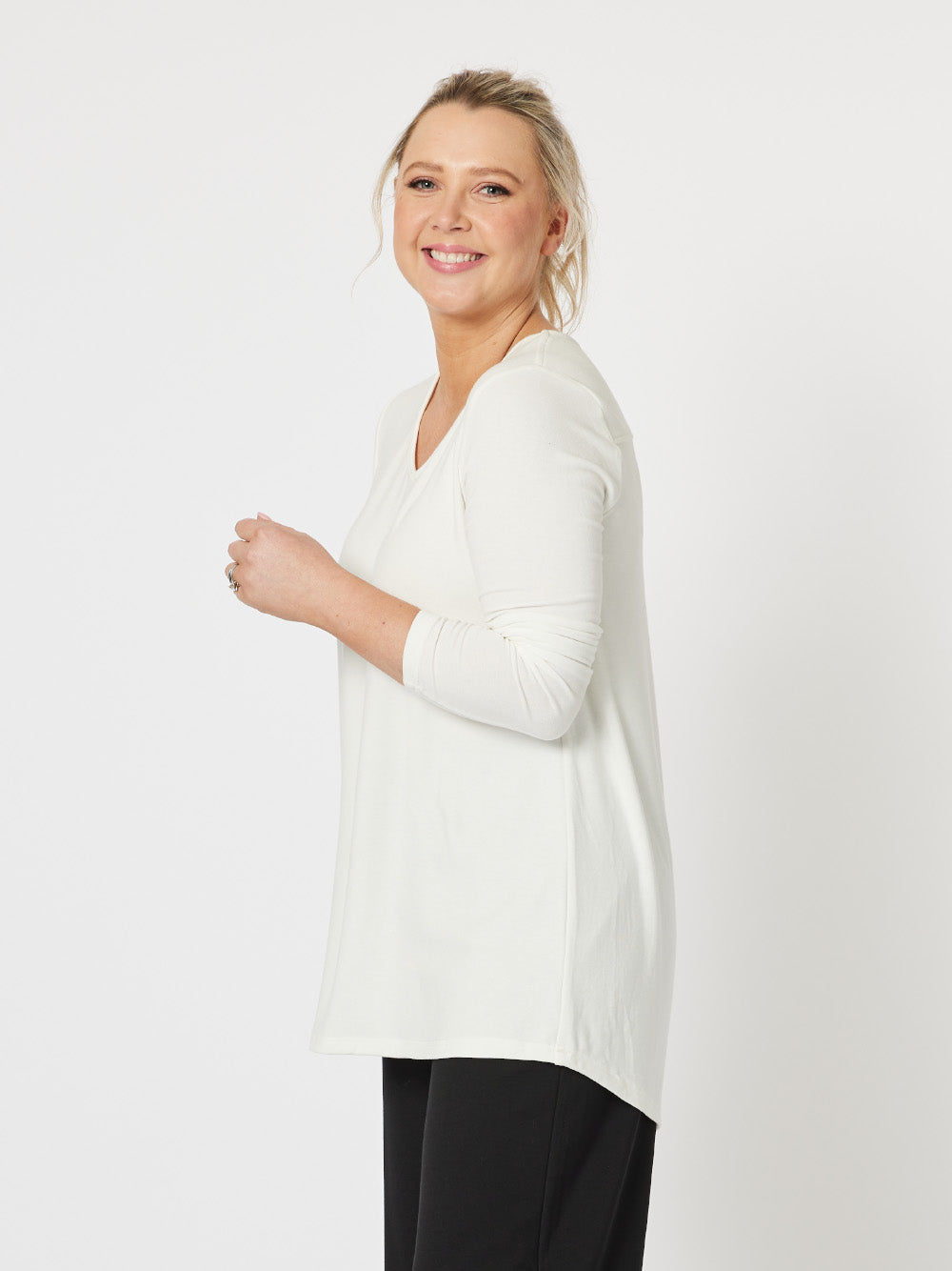 Keely Long Sleeve Top - Ivory