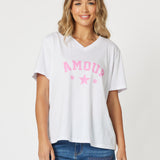 Amour Cotton T-Shirt - Pink