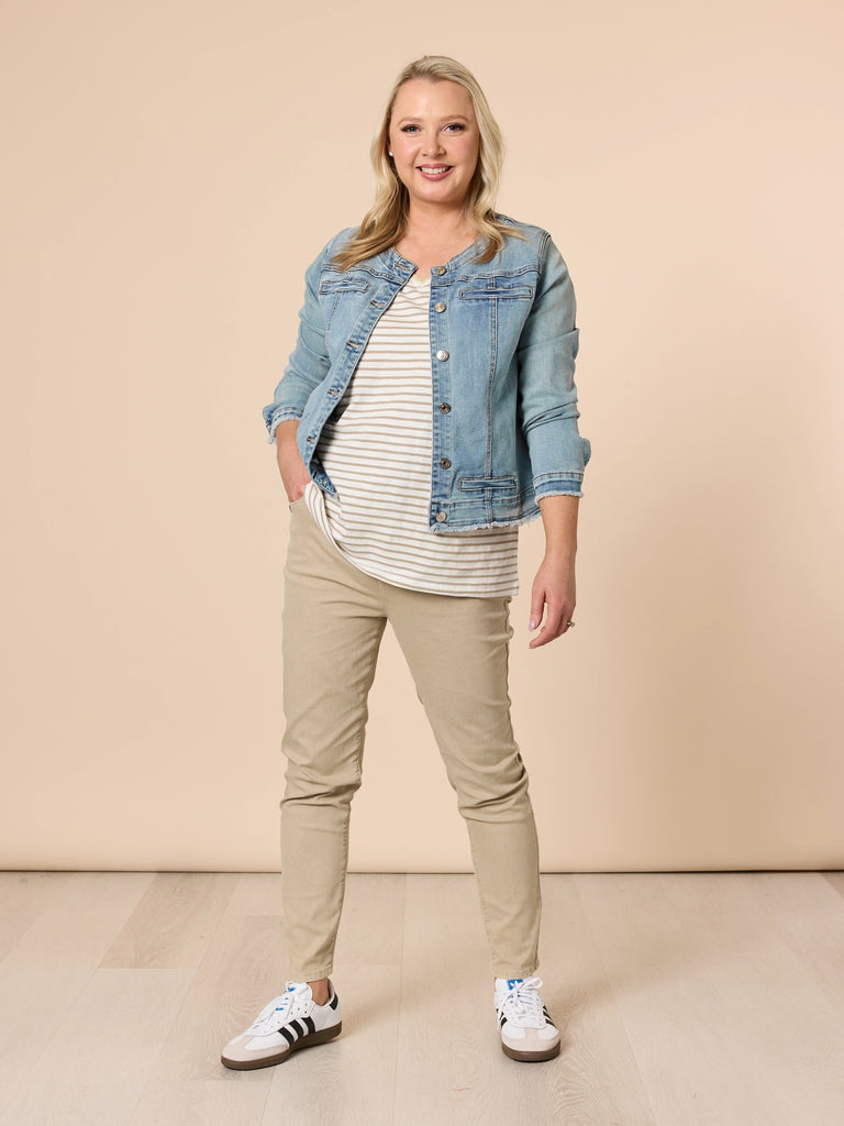 Chicago Slim Leg Jean - Natural THREADZ