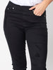 LA Stretch Pull On Jean - Black