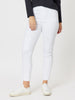 35371 - Distressed Pull On Jean - White