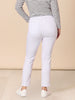 LA Distressed Pull On Stretch Denim Jean - White