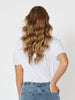 Cotton V neck T-shirt - White