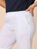 Santorini Cotton Pull On Short - White threadz
