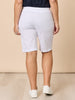 Santorini Cotton Pull On Short - White threadz