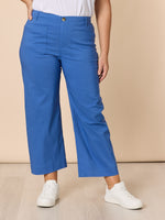 Marine Wide Leg Pant - Blue