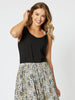Basic Cotton Cami - Black