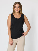 Basic Cotton Camisole - Black