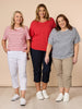 Santorini Cropped Cotton Pant - Natural