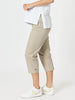 Santorini Cropped Cotton Pant - Natural