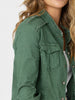 Military Denim Jacket - Khaki