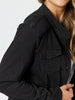 Military Denim Jacket - Black