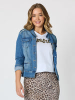 Military Denim Jacket - Denim