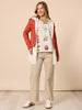 Central Park Floral Print Top - Natural Multi