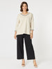 Kimmy Ponte Wide Leg Pant - Black