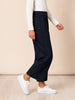 Kimmy Ponte Wide Leg Pant - Navy