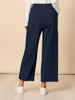 Kimmy Ponte Wide Leg Pant - Navy