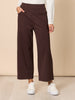 Kimmy Ponte Wide Leg Pant - Coffee