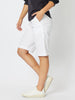 Santorini Cotton Pull On Short - White
