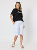 Santorini Cotton Pull On Short - White