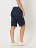 Santorini Cotton Pull On Short - Navy
