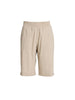 Santorini Cotton Pull On Shorts - Natural