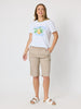 Santorini Cotton Pull On Shorts - Natural