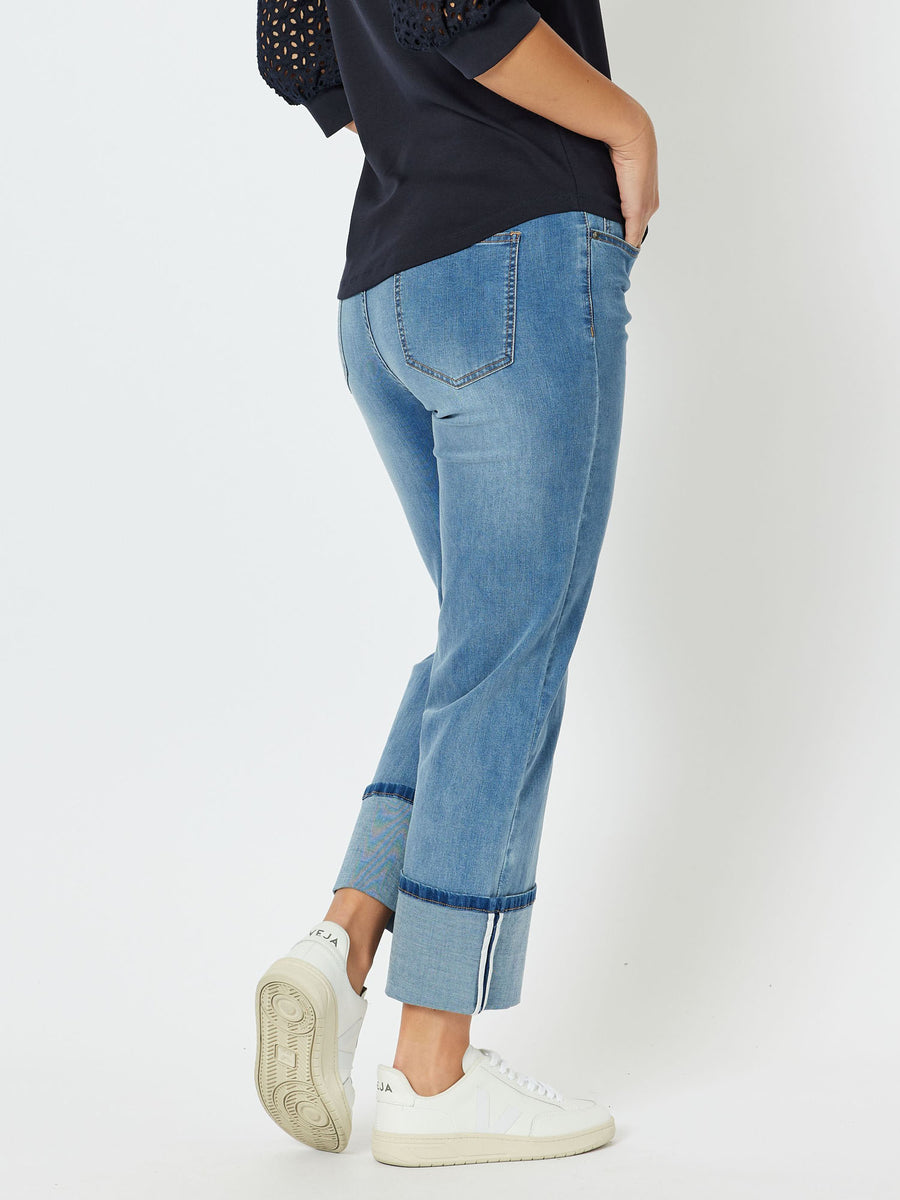 Stretch Cotton Cuff Hem Jean Denim Threadz