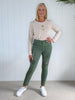 All That Jazz Applique Jean - Khaki
