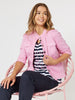 Maggie Denim Jacket - Flamingo THREADZ