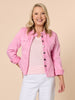 Maggie Denim Jacket - Flamingo THREADZ
