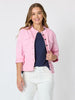 Maggie Denim Jacket - Flamingo