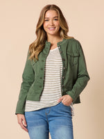 Maggie Denim Jacket - Khaki