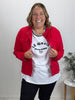 Maggie Denim Jacket - Red
