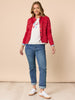 Maggie Denim Jacket - Red